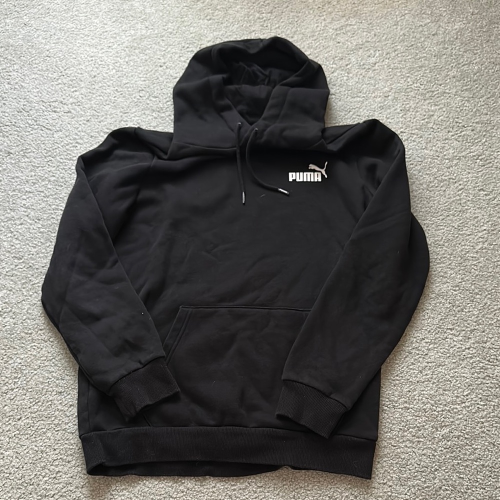 Puma Black Sweatshirt Hoodie Classic Pullover